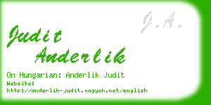 judit anderlik business card
